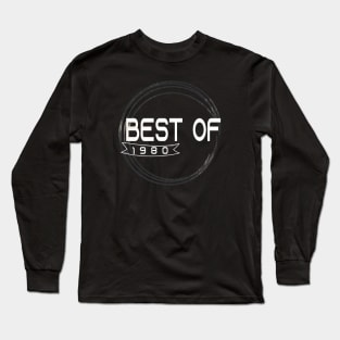 Best Of 1980 40th Birthday Gifts Cassette Vintage, Gift for 40 Year Old, Classic 1980 40th Birthday, Best of 1980 Vintage 40th Birthday, Tape Cassette Best Of 1980 Long Sleeve T-Shirt